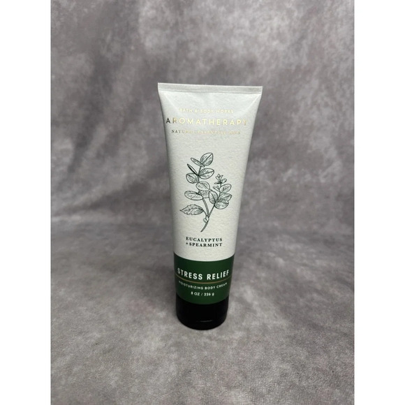 Bath & Body Works Aromatherapy Eucalyptus/Spearmint Stress Relief Body Cream 8oz - Picture 1 of 6